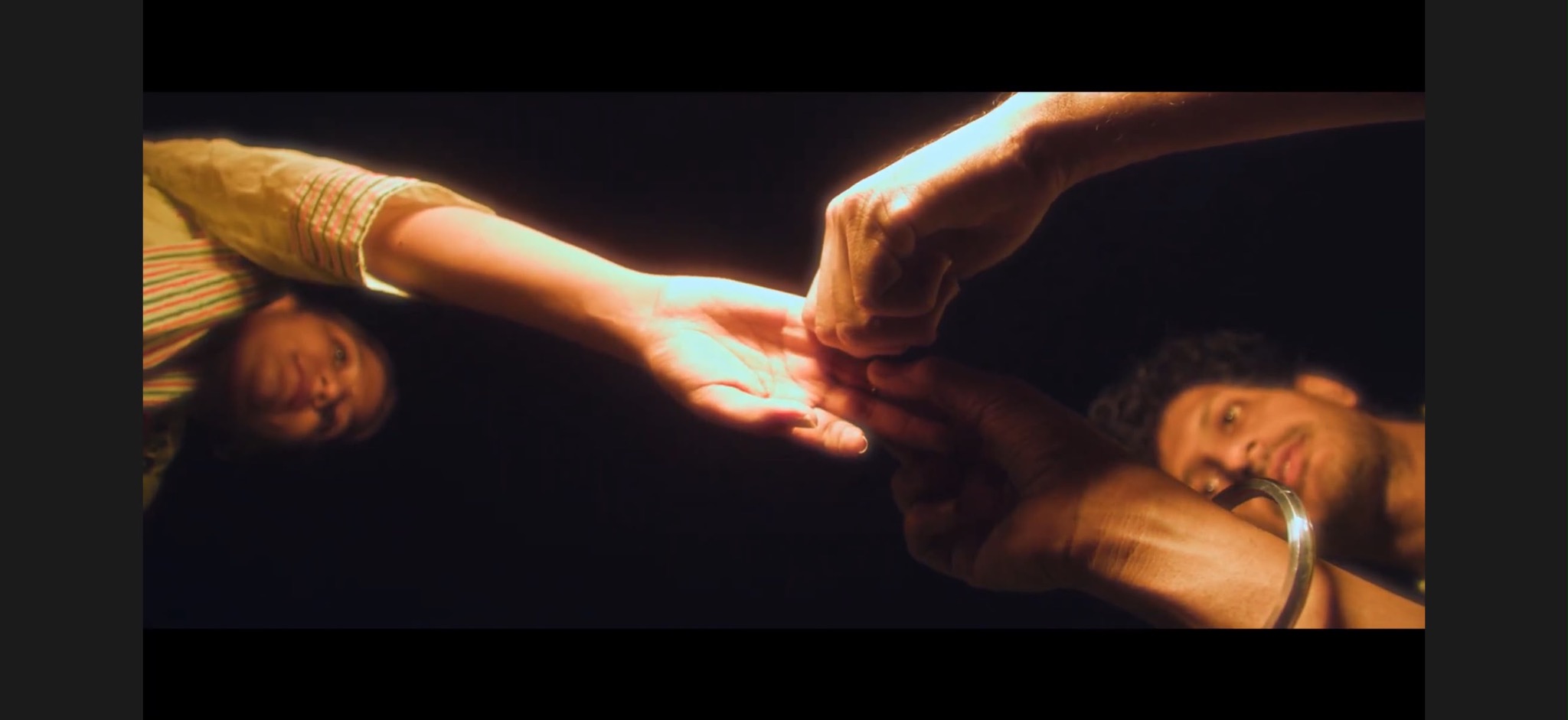 Hands meeting in memory
